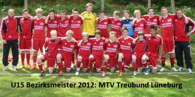 Bezirksmeister U15-Junioren MTV Treubund Lüneburg 